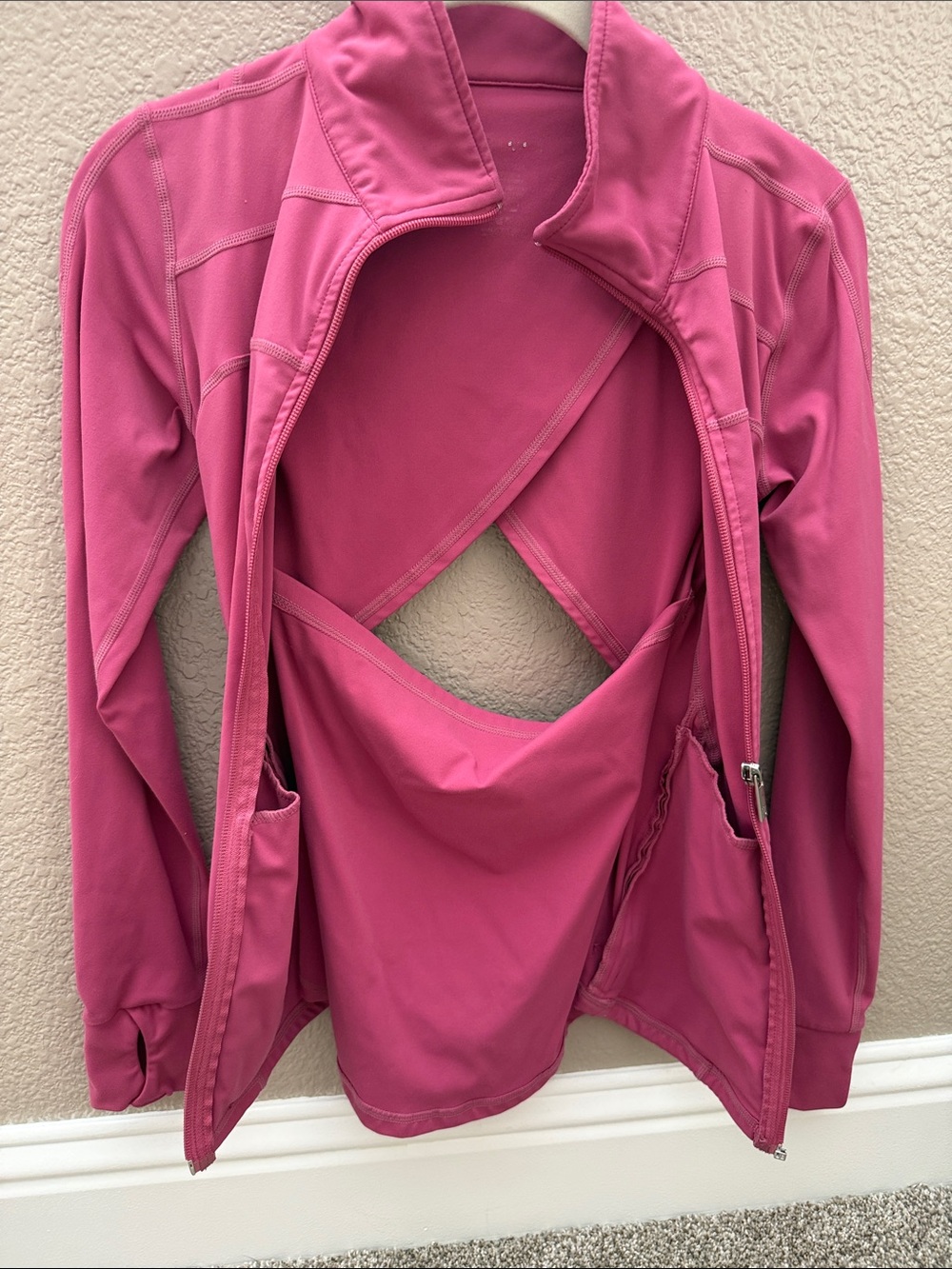 BuffBunny Pink Open-Back Active Jacket